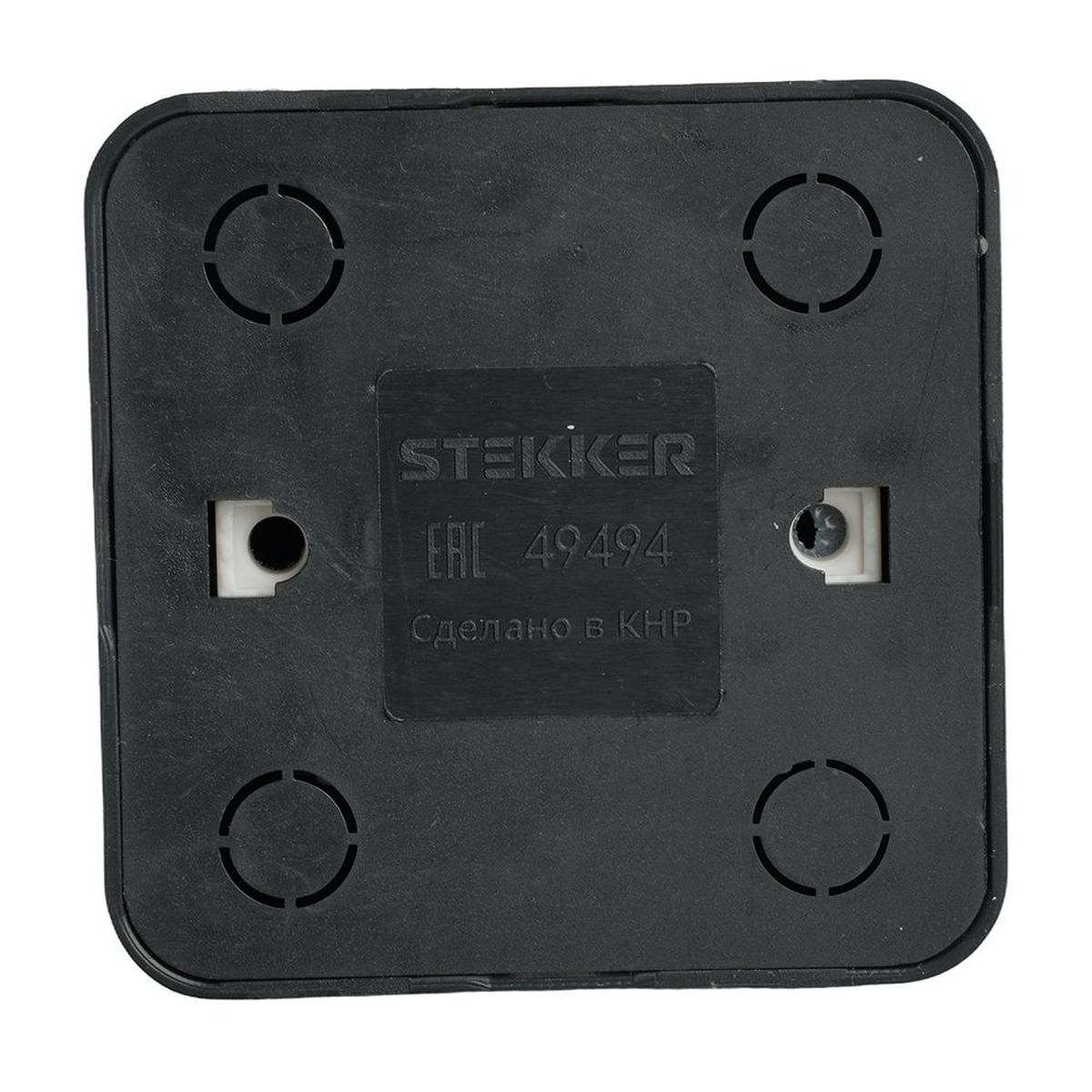 Электротовар Розетка 2P+PE Stekker София черный матовый MST16-11-05 49494 черный abs-пластик — фото 3