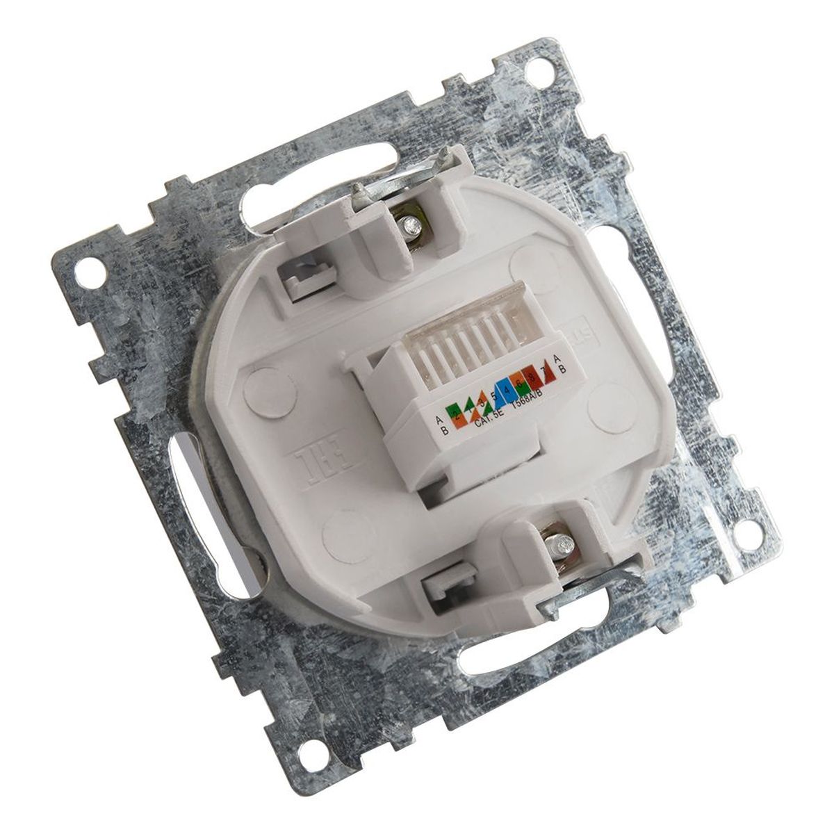Электротовар Розетка компьютерная RJ-45 Stekker Катрин шампань GLS00-7107-02 39599, Бежевый бежевый поликарбонат / латунь — фото 6