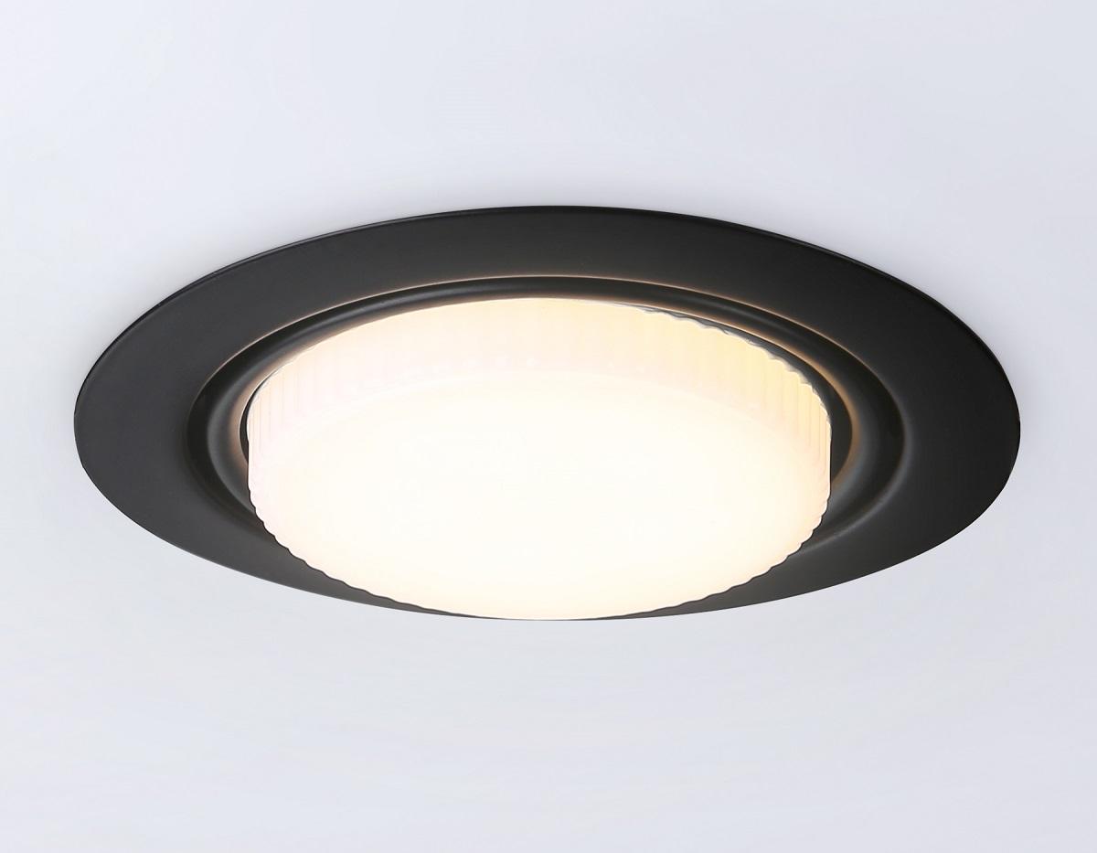 Светильник Встраиваемый поворотный светильник Ambrella light Standard Spot Spot, Черный черный металлические / металл / стекло — фото 3