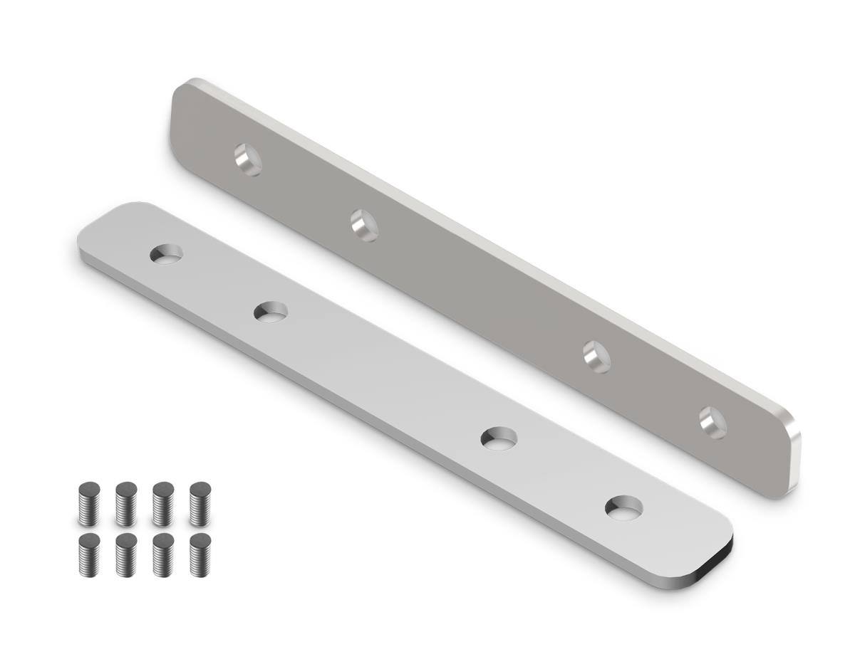 Трековые систем Комплект прямых соединителей для шинопровода Ambrella Light TRACK SYSTEM GL2006 серебро металлические / металл — фото 2