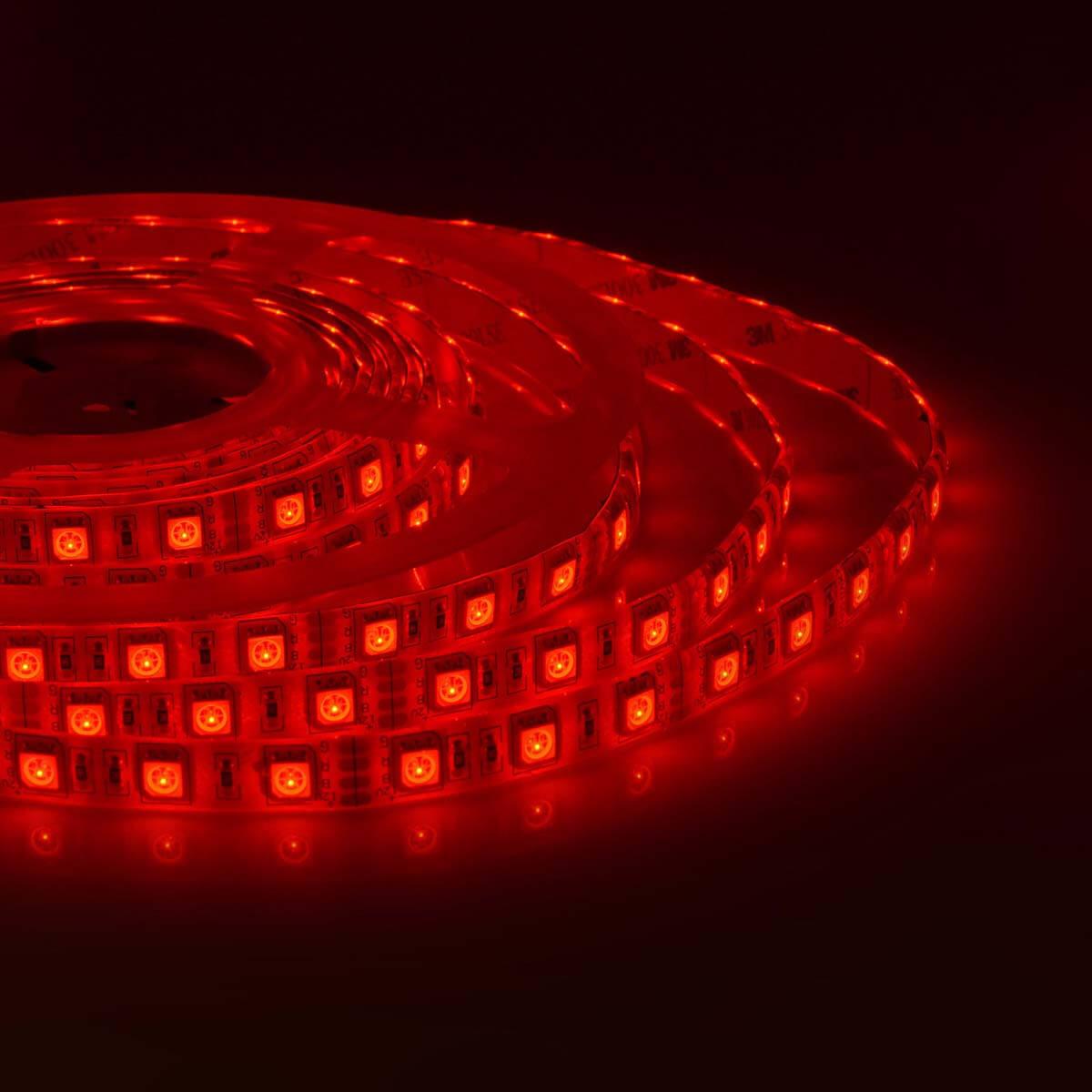 Светодиодные лент Светодиодная влагозащищенная лента Apeyron m 60Led m 5050SMD разноцветная 1M 260BL пластиковые — фото 5