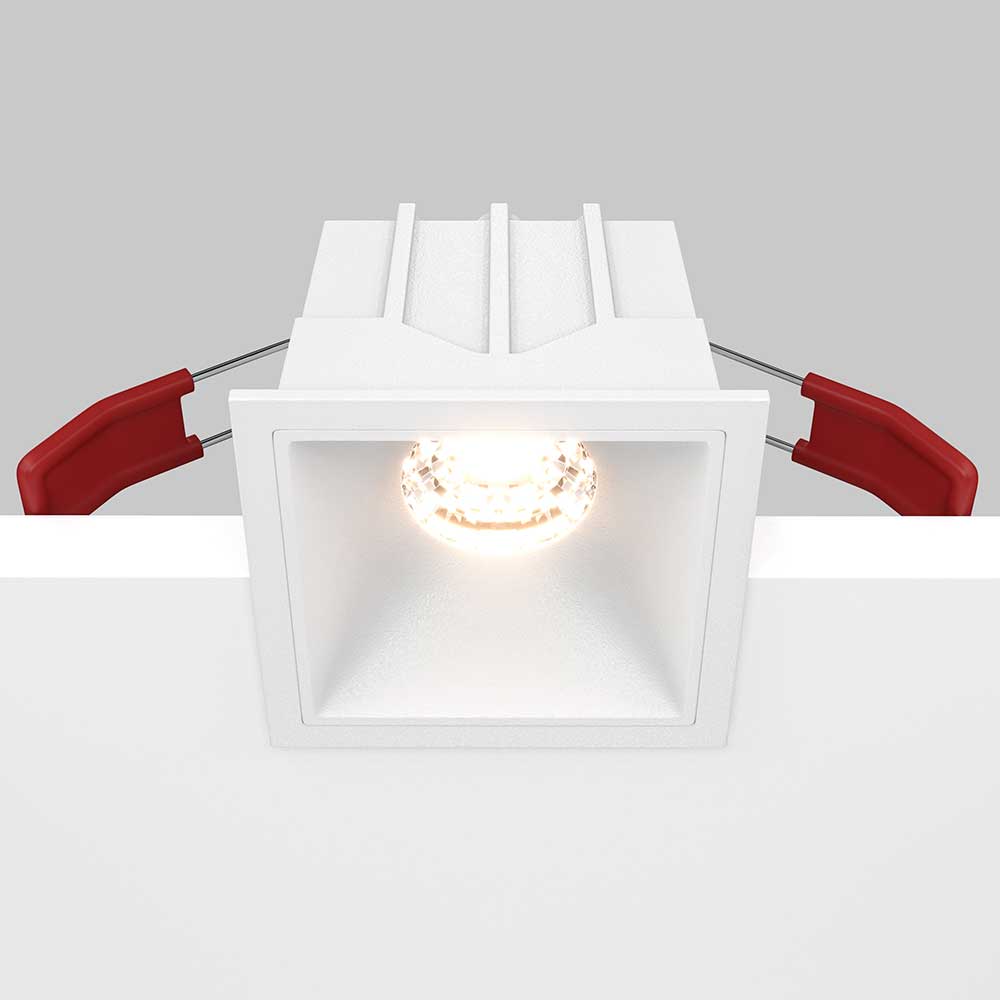 Офисное освещение Встраиваемый светильник Maytoni Alfa LED DL043-01-10W3K-SQ-W, Белый белый металлические / алюминий и пластик — фото 3