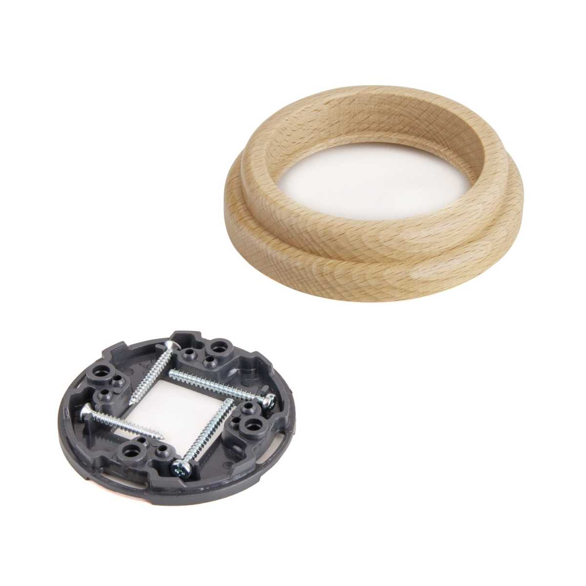 Электротовар Рамка Werkel Legend на 1 пост светлый бук W0015224 4690389166518, Коричневый коричневый дерево — фото 4