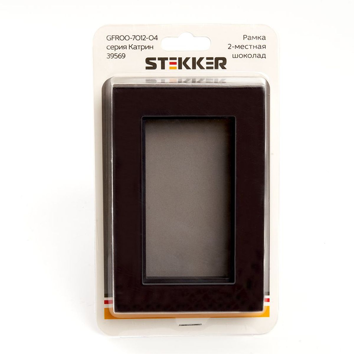 Электротовар Рамка 2-модульная Stekker Катрин шоколад GFR00-7012-04 39569, Коричневый коричневый стеклянные / хрустальные / сталь / хрусталь — фото 2