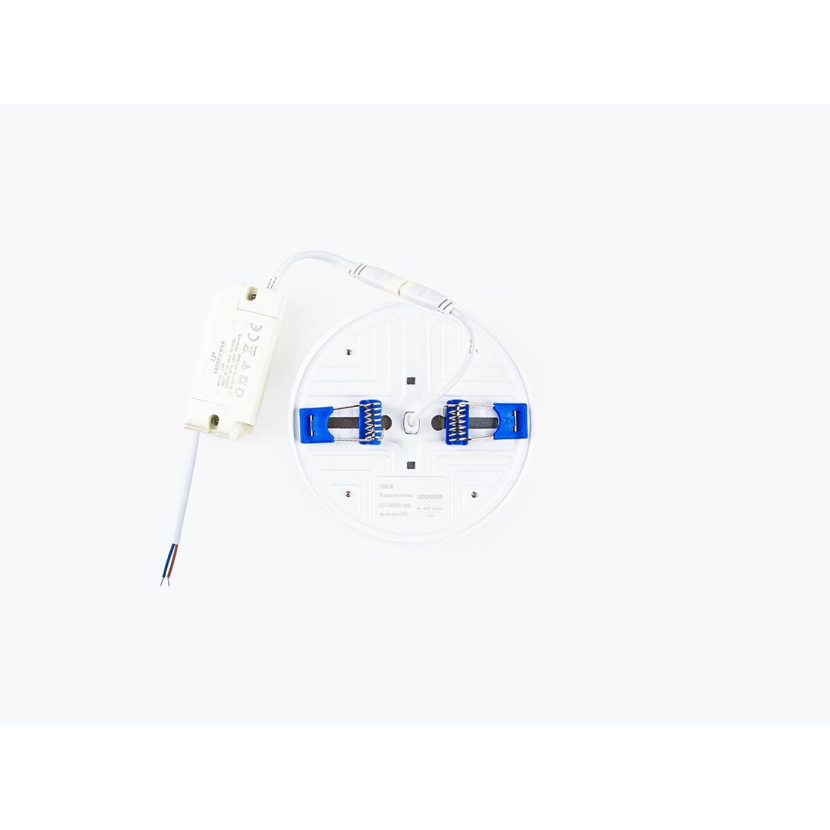 Потолочные светильник Встраиваемый светильник LEDS POWER круглый, серия FRAME, Белый белый пластиковые / пластик — фото 2