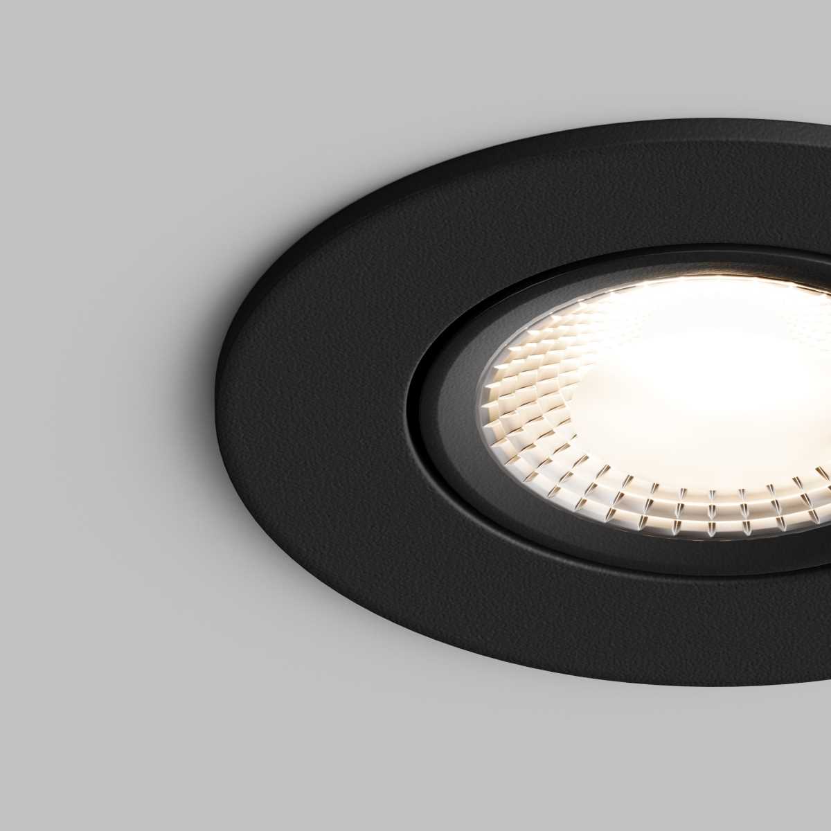 Светильник Встраиваемый светильник Hesby Lighting Hesby Atlas IP, GU5.3, черный HSBL_0103 черный пластиковые / полимер — фото 6