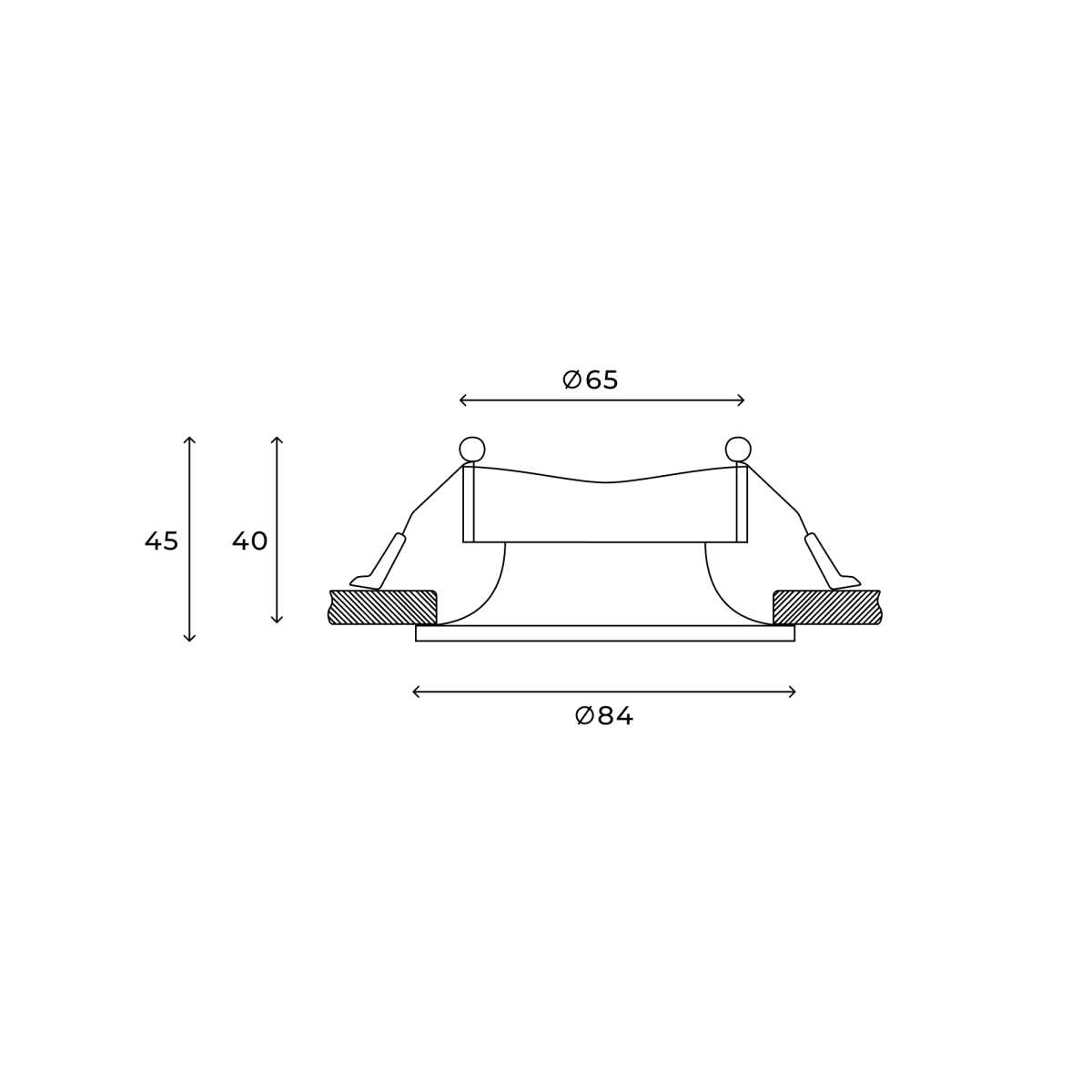Светильник Встраиваемый светильник Hesby Lighting Hesby Envision IP, GU5.3, белый HSBL_0109 белый пластиковые / полимер — фото 3