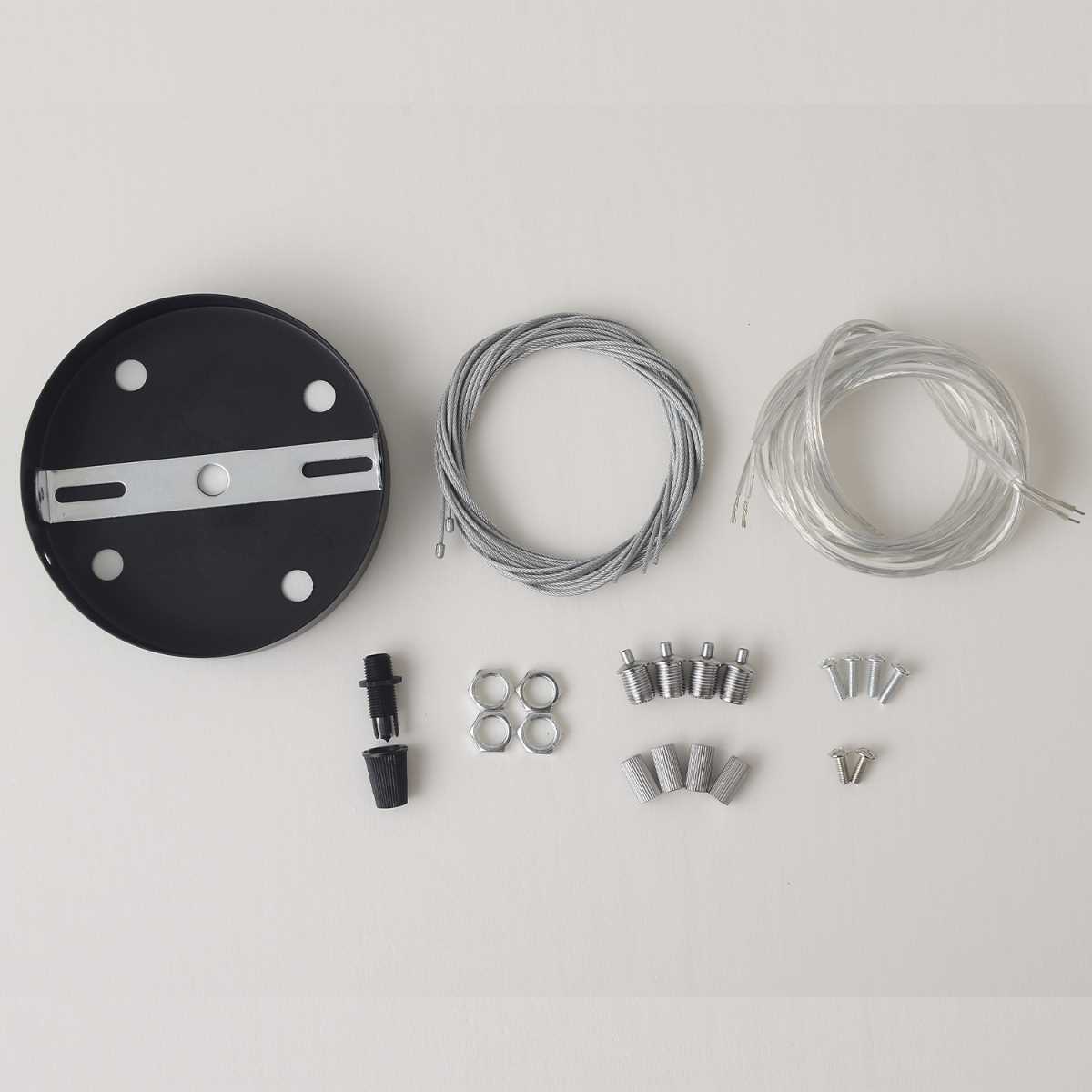 Трековые систем Подвесной комплект 4 троса Crystal Lux CLT KIT 526 BL V2, Черный черный металлические / металл — фото 2