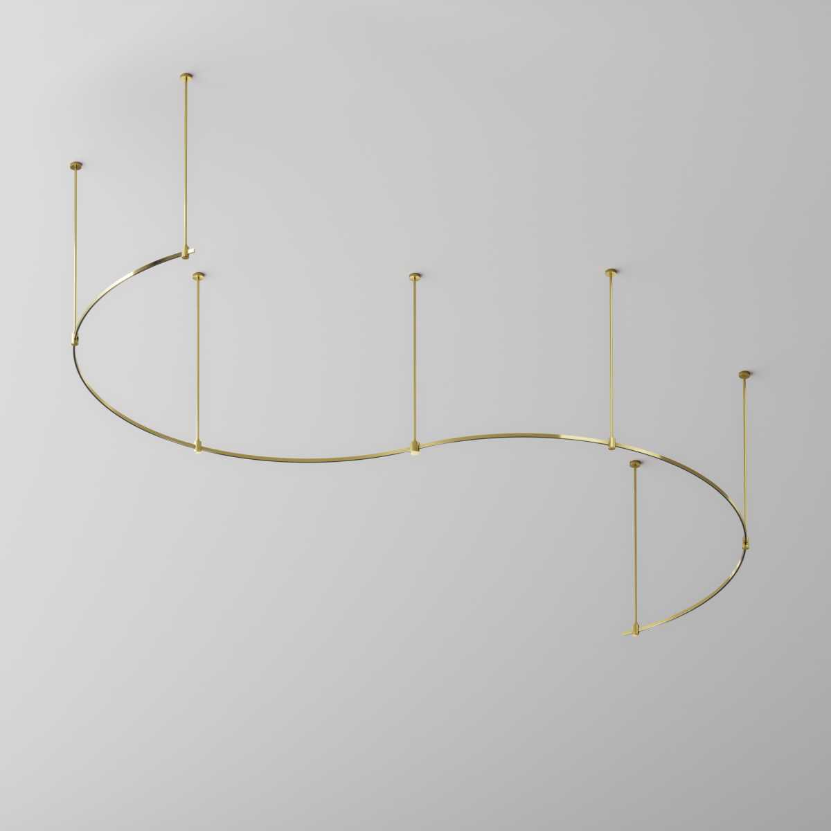 Трековые систем Шинопровод круглый из полукругов 1800мм Maytoni Technical FLARITY Busbar trunkings… латунь алюминий — фото 5