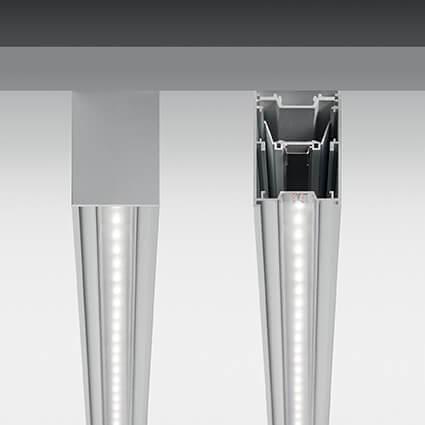 Офисное освещение Светильник Ideal Lux Fluo Bi-Emission 1800 4000K Al 192680, Серый серый металлические / металл — фото 2
