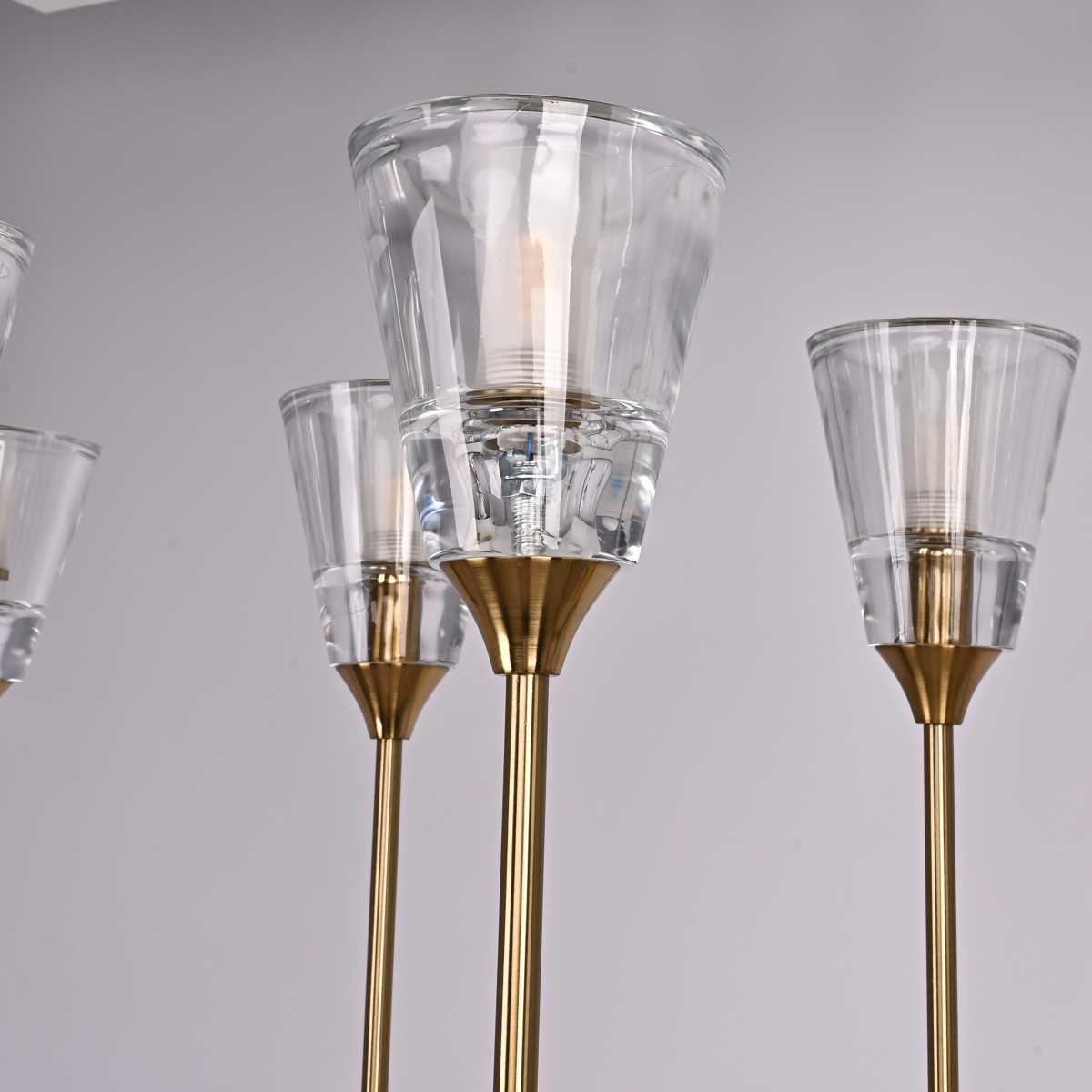 Подвесная люстра Люстра Torche De Verre, Латунь латунь металлические / металл / стекло — фото 3