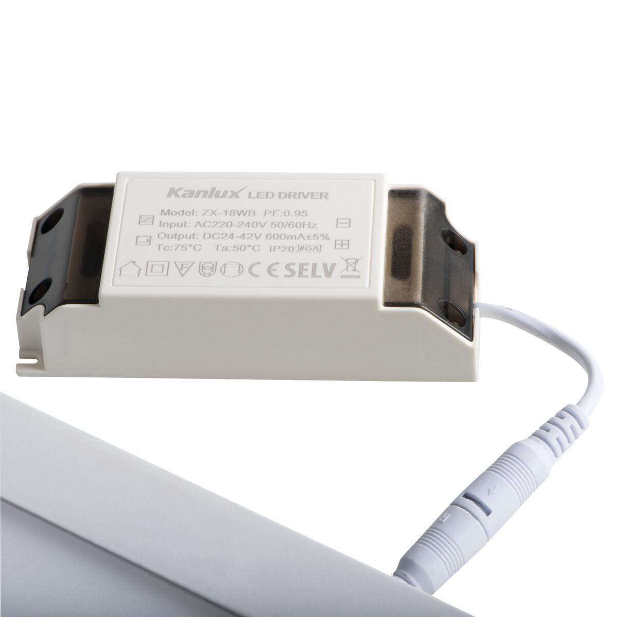 Офисное освещение Встраиваемый светодиодный светильник Kanlux KATRO V2LED 18W-WW-W 28944, Белый / Никель в стиле минимализм белый металлические / алюминий / пластик / стеклянные — фото 3