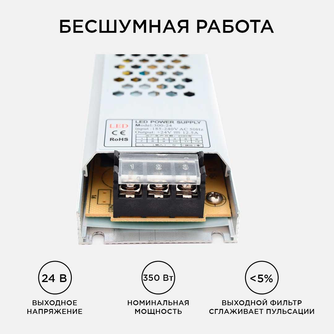 Светодиодные лент Блок питания Apeyron IP20 12,5A, Серый серый металлические — фото 5