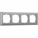 Рамка Werkel Antik на 4 поста матовый хром WL07-Frame-04 4690389145698