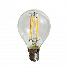Лампа светодиодная филаментная E14 4W прозрачная 056_885