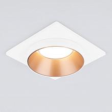 Встраиваемый светильник Elektrostandard 116 MR16 золото/белый a053346