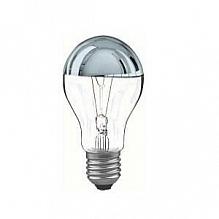 Лампа накаливания AGL Е27 100W груша серебро/прозрачная 30100