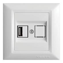 Розетка USB Vesta-Electric Roma белый FRZ00050201BEL