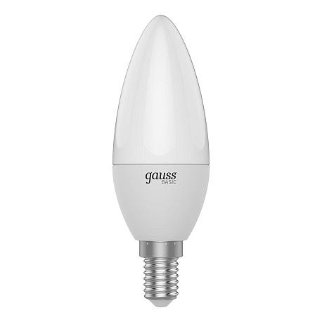 Лампа светодиодная Gauss E14 5,5W 4100К матовая 1033126