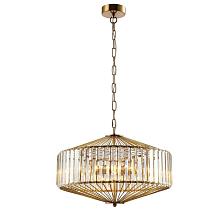 Подвесной светильник Crystal Lux Fiesta SP5 Brass/Transparente