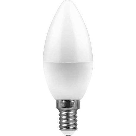 Лампа светодиодная Feron E14 11W 4000K Свеча Матовая LB-770 25942
