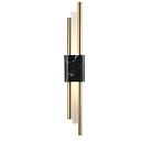 Настенный светодиодный светильник Crystal Lux CARTA AP6W LED BLACK/BRASS