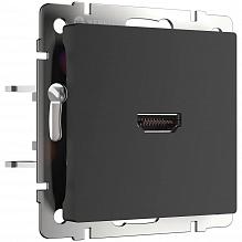Розетка Werkel HDMI черная матовая WL08-60-11 4690389111051