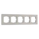 Рамка Werkel Senso на 5 постов дымчатый стекло soft-touch W0053117 4690389214301