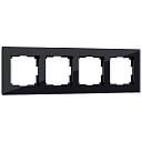 Рамка Werkel Favorit на 4 поста черный W0041108 4690389159954