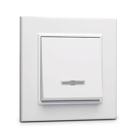 Переключатель проходнойс подсветкой Makel Karea 56001040