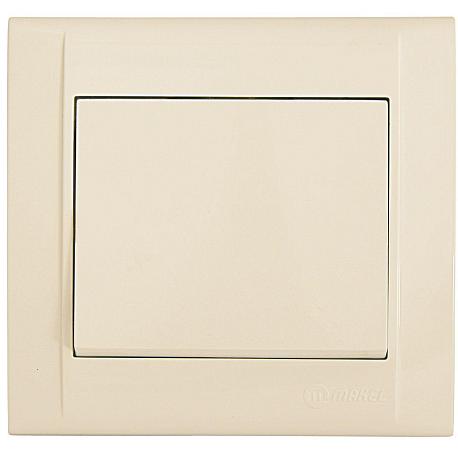 Переключатель Makel 1-кл. СП Defne 10А IP20 крем. 42010005