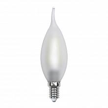Лампа светодиодная филаментная Uniel E14 6W 3000K матовая LED-CW35-6W/WW/E14/FR PLS02WH UL-00000306