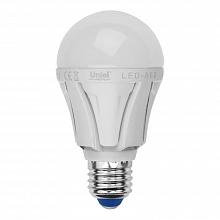 Лампа светодиодная Uniel E27 8W 3000K матовая LED-A60 8W/WW/E27/FR PLP01WH UL-00001522