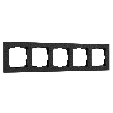 Рамка Werkel Hammer на 5 постов черный W0052408 4690389163579