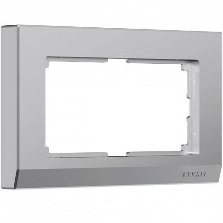 Рамка для двойной розетки Werkel Stark серебряный W0081806 4690389162091