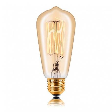 Лампа накаливания Sun Lumen E14 40W золотая 053-914
