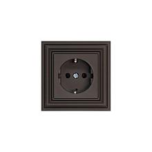 Розетка 2P+E Liregus Retro коричневый омбре 29-021