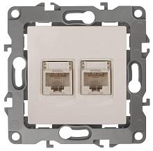 Розетка информационная 2XRJ45 ЭРА 12 12-3108-02 Б0014730