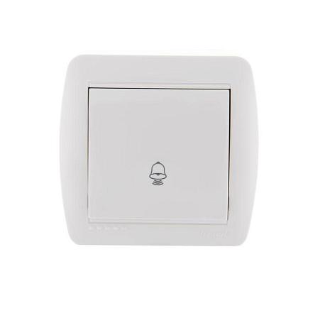 Кнопка звонка Lezard Demet белый 711-0200-103