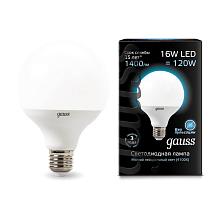 Лампа светодиодная Gauss E27 16W 4100K матовая 105102216