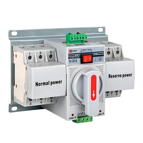 Устройство АВР МCB 32А (C) 3Р 400В EKF PROxima ats-mcb-32c-3p-pro