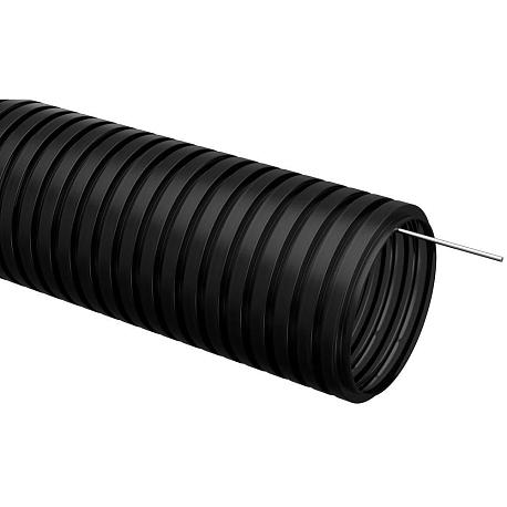 Труба гофрированная ПНД d=20мм с зондом черная (100м) IEK CTG20-20-K02-100-1