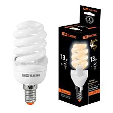Лампа энергосберегающая TDM Electric Е14 13W 2700K матовая SQ0323-0054