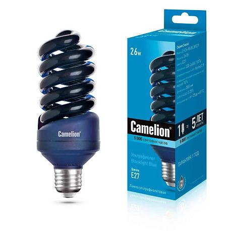Лампа энергосберегающая ультрафиолетовая Camelion E27 26W LH26-FS/BLB/E27 11066