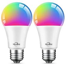 Лампа светодиодная диммируемая NiteBird Smart Bulb E26 9W 2700K-6500K WB4-2 pcs/pack
