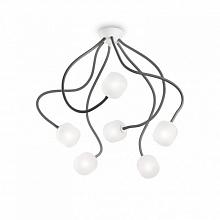 Потолочная люстра Ideal Lux Octopus PL6 Nero 174952