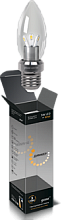 Лампа светодиодная диммируемая Gauss E27 5W 2700K свеча прозрачная HA103202105-D