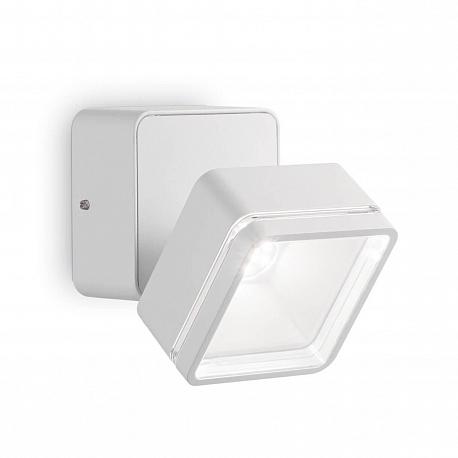 Уличный настенный светодиодный светильник Ideal Lux Omega Ap Square Bianco 4000K 172507